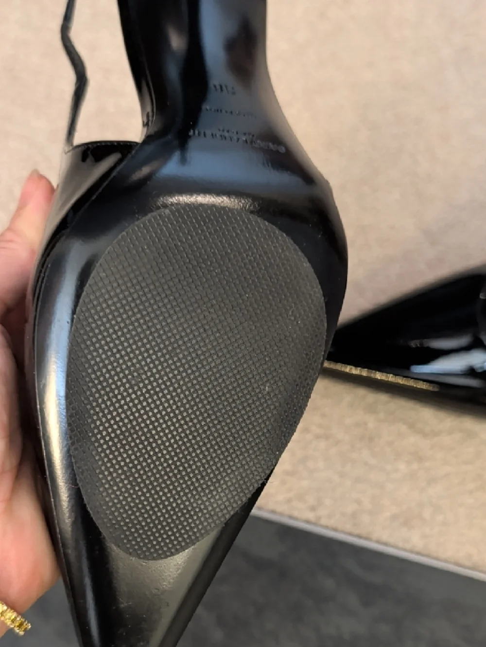 Saint Laurent Paris - Pulp Slingback Black Patent - Stiletto Pumps - Picture 9 of 12